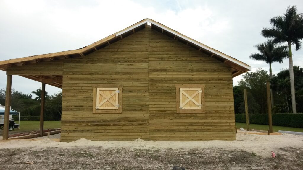 Custom barn and stable built in Central Florida